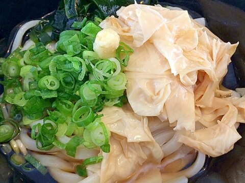 冷あつ☆わかめと湯葉うどん